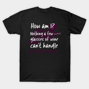 How Am I Nothing a Few Hundred Glasses of Wine Can't Handle T-Shirt